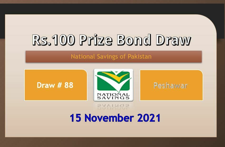 Winners of Rs. 100 Prize bond draw result 15 November 2021 List Peshawar Announced